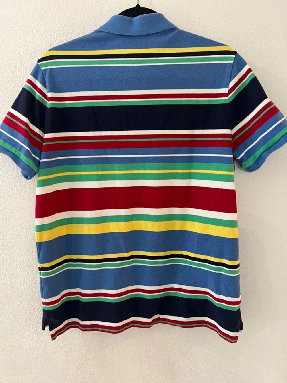 Classic Polo by Ralph Lauren New England Blue multi Classic fit Sz Medium